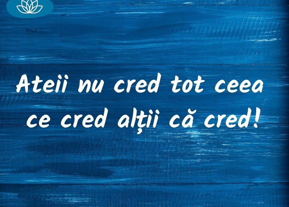 Ateismul – sau despre cei care nu cred tot ce cred alții.