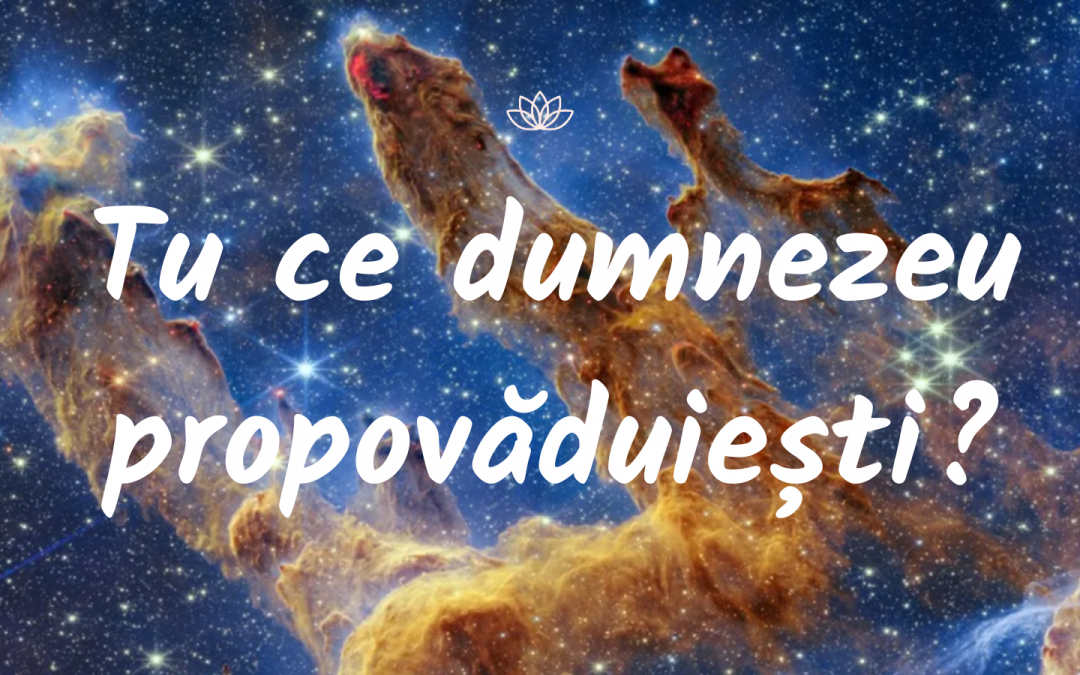 Tu ce propovăduiești?